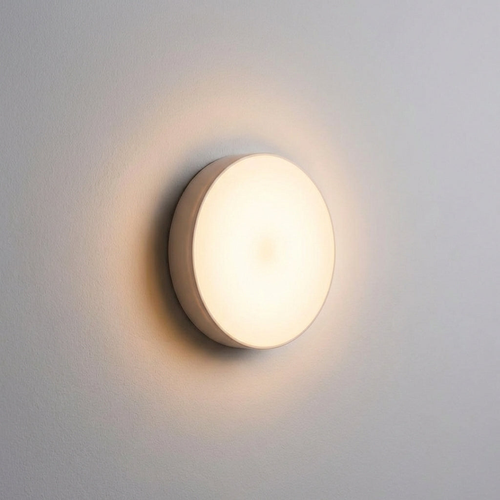 LED lampa s pohybovým senzorem a nastavitelným jasem – kulatá, bílá, ABS, bezdrátová montáž