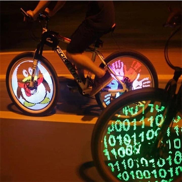 LED světla do výpletu kola s 3D efektem