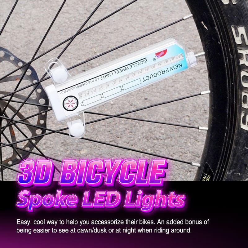 LED světla do výpletu kola s 3D efektem