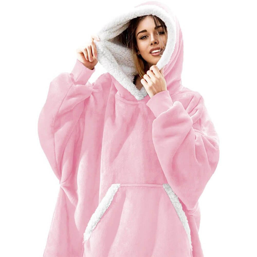 Luxusní hřejivá zimní mikinová deka