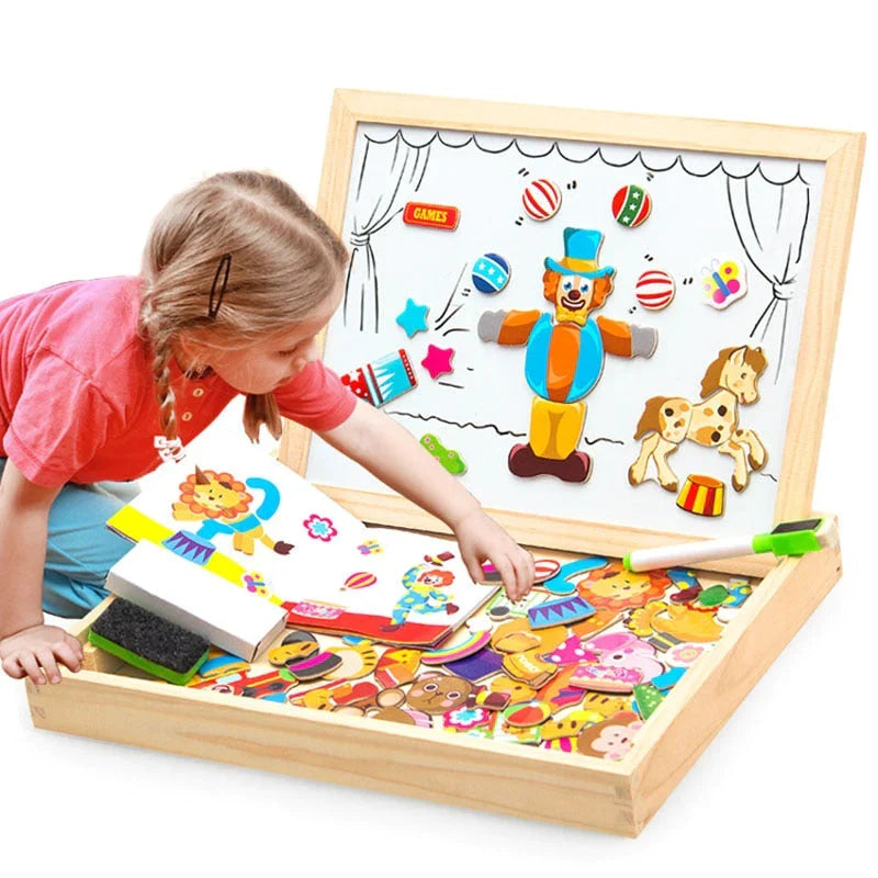 Magnetická kreslicí a puzzle tabule