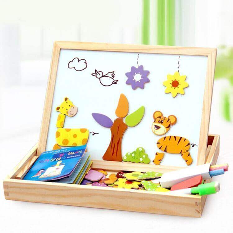 Magnetická kreslicí a puzzle tabule