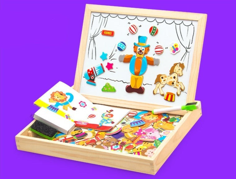 Magnetická kreslicí a puzzle tabule
