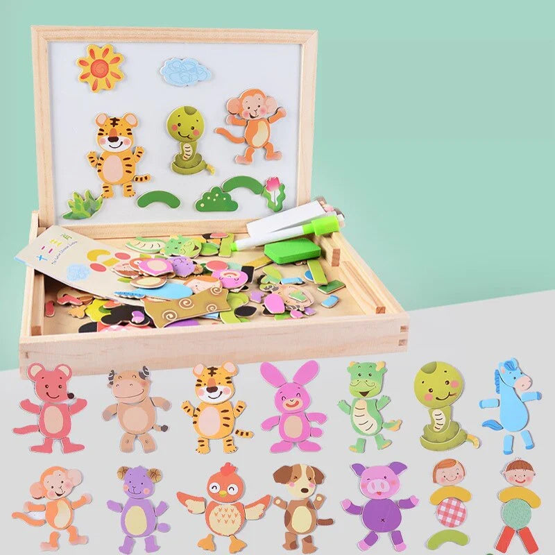 Magnetická kreslicí a puzzle tabule