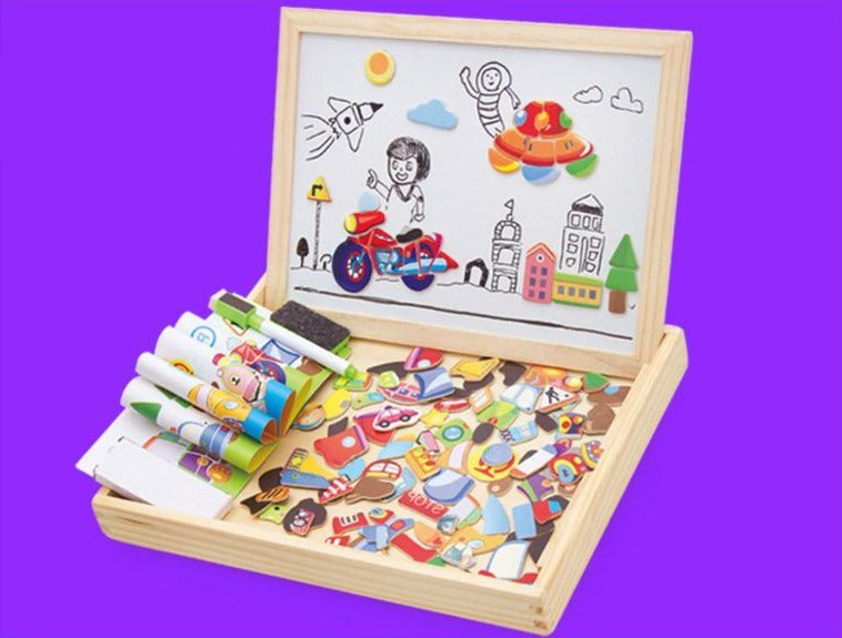 Magnetická kreslicí a puzzle tabule