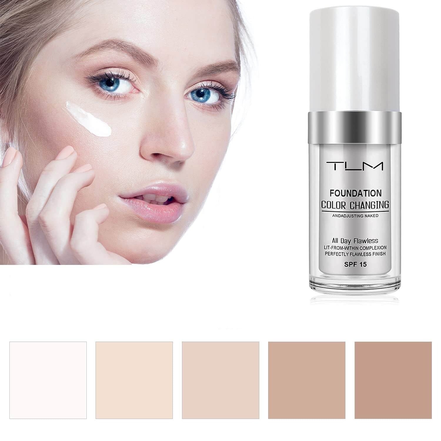 Make-up měnící barvu