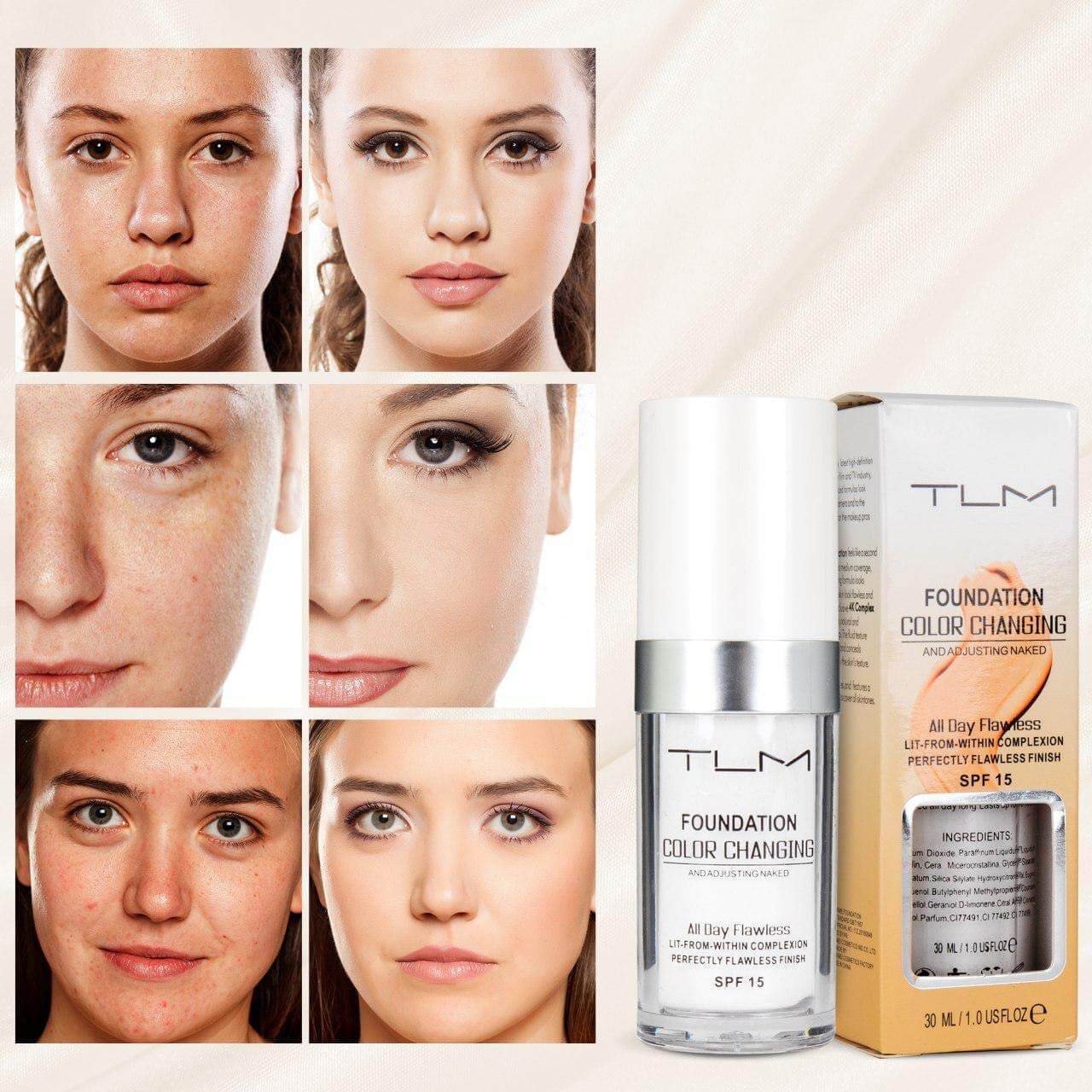 Make-up měnící barvu