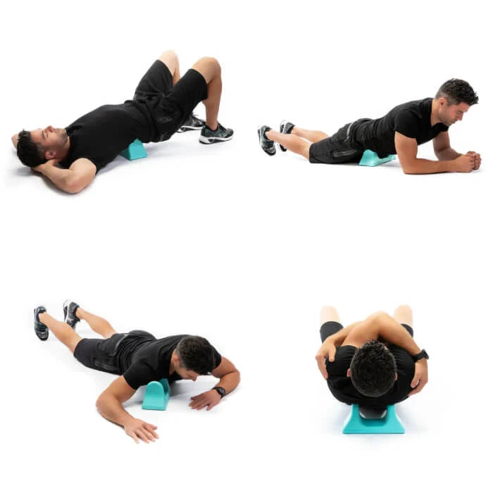 Masážní pomůcka na uvolnění bedrokyčelního svalu (psoas) a hloubkovou masáž tkání