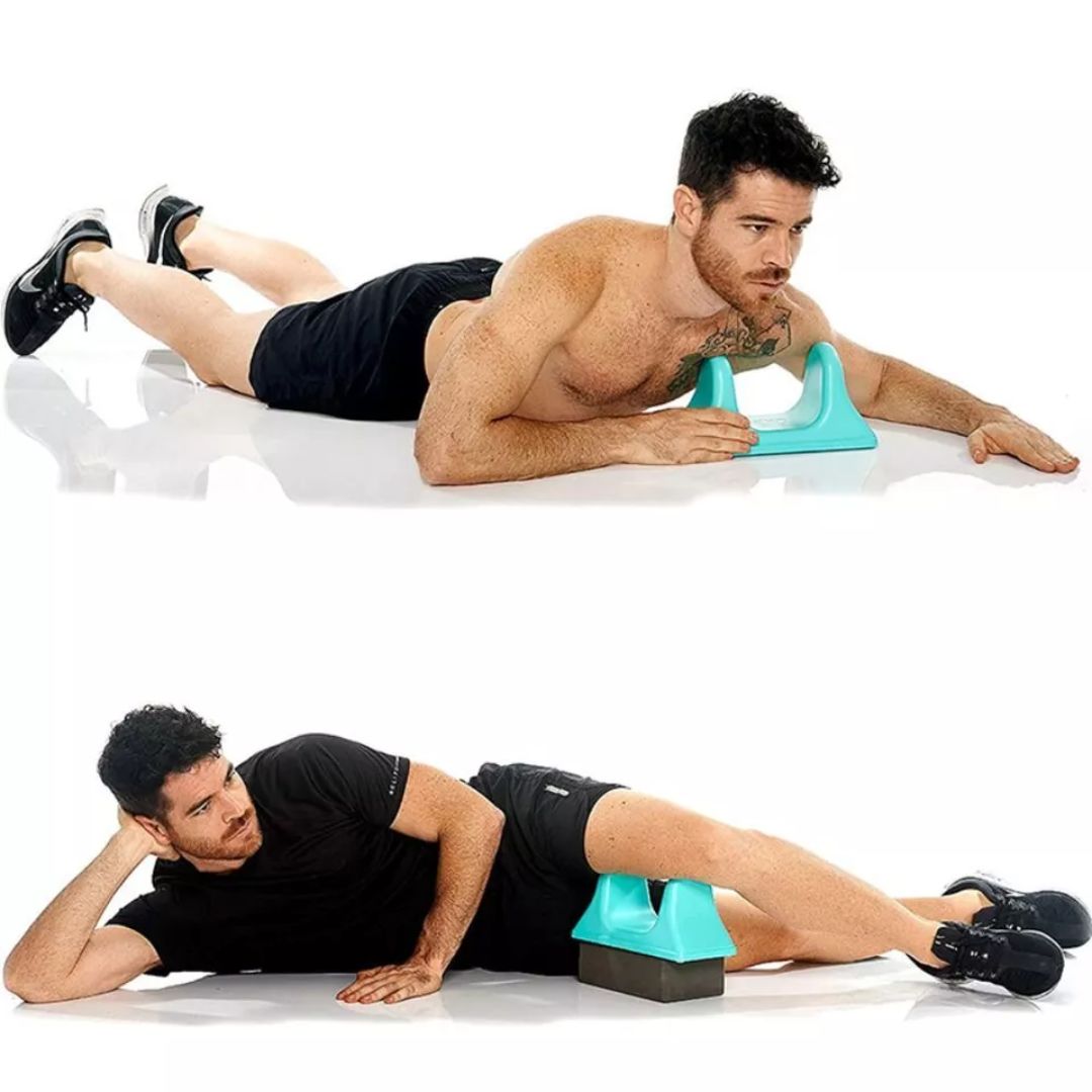 Masážní pomůcka na uvolnění bedrokyčelního svalu (psoas) a hloubkovou masáž tkání
