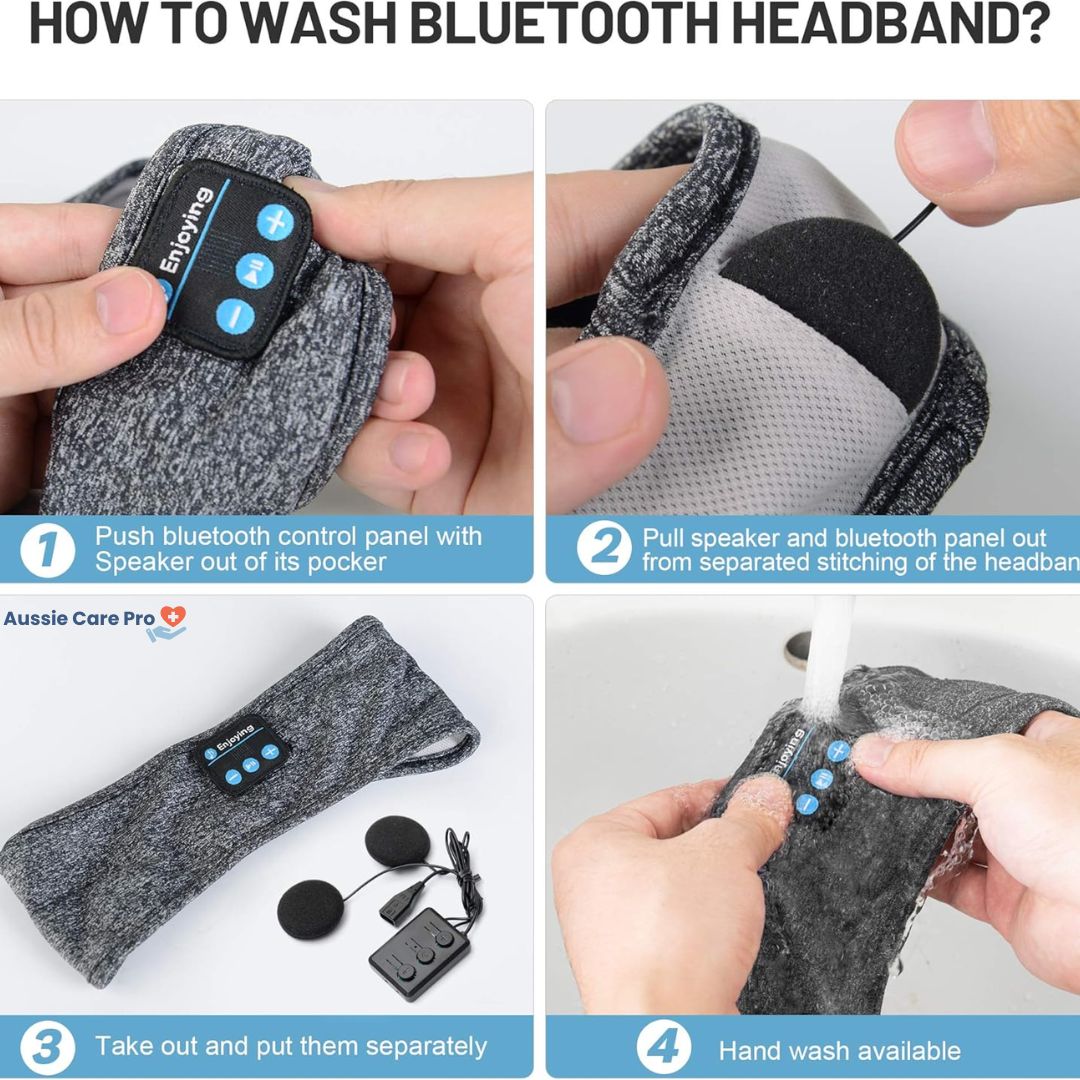 Maska na oči na spaní sluchátky Bluetooth