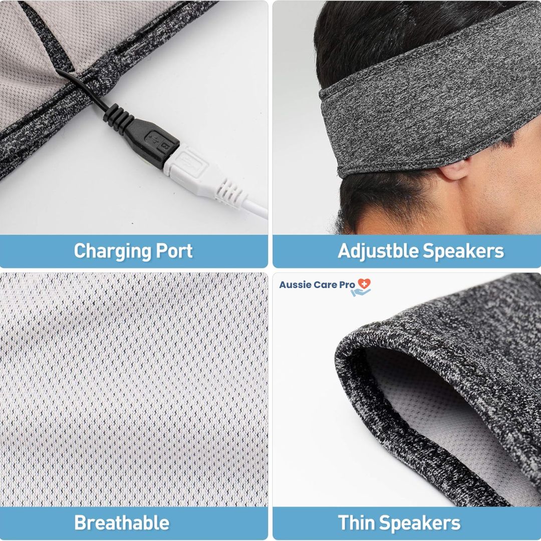 Maska na oči na spaní sluchátky Bluetooth
