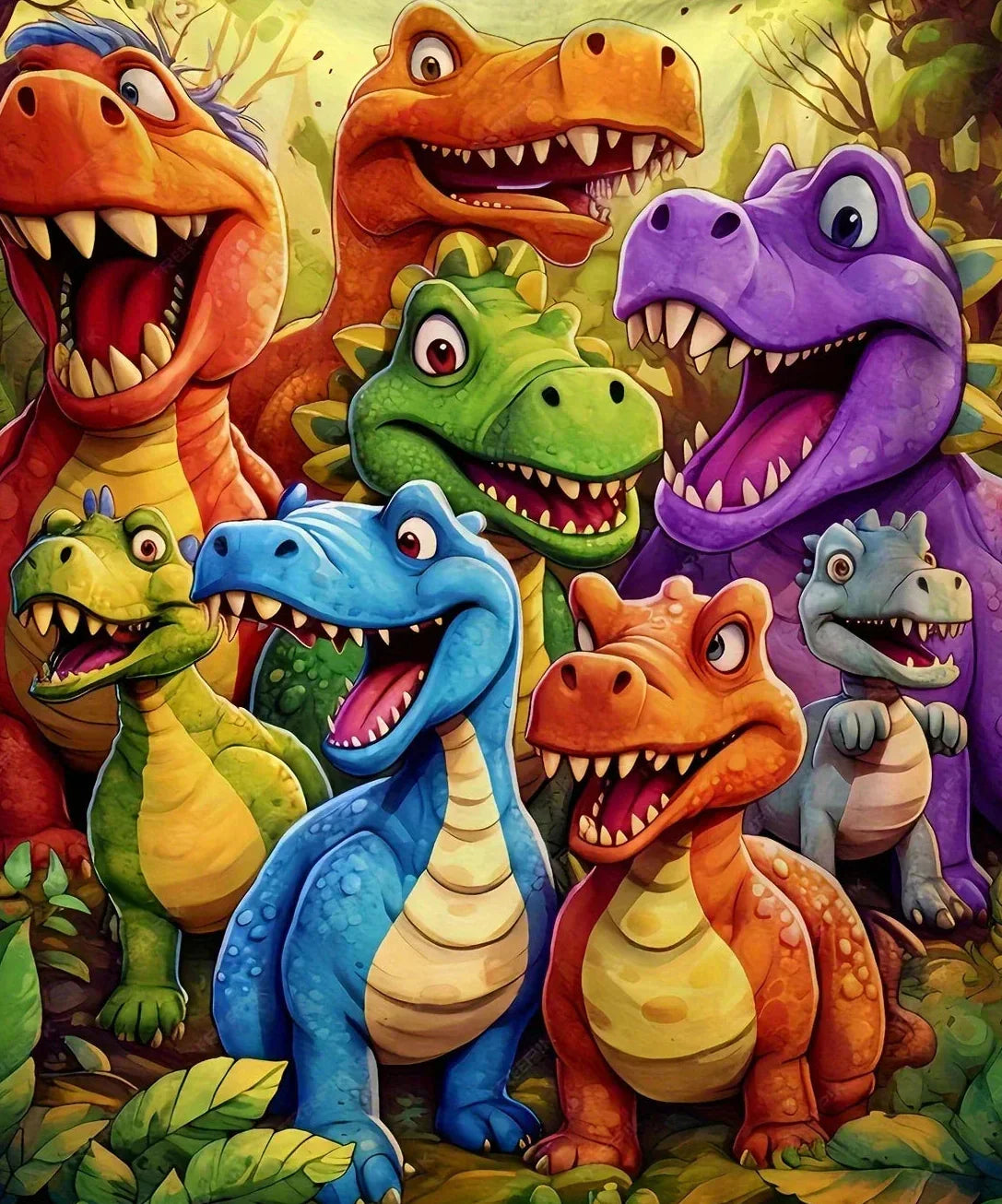 Měkká a pohodlná dětská deka s dinosaury