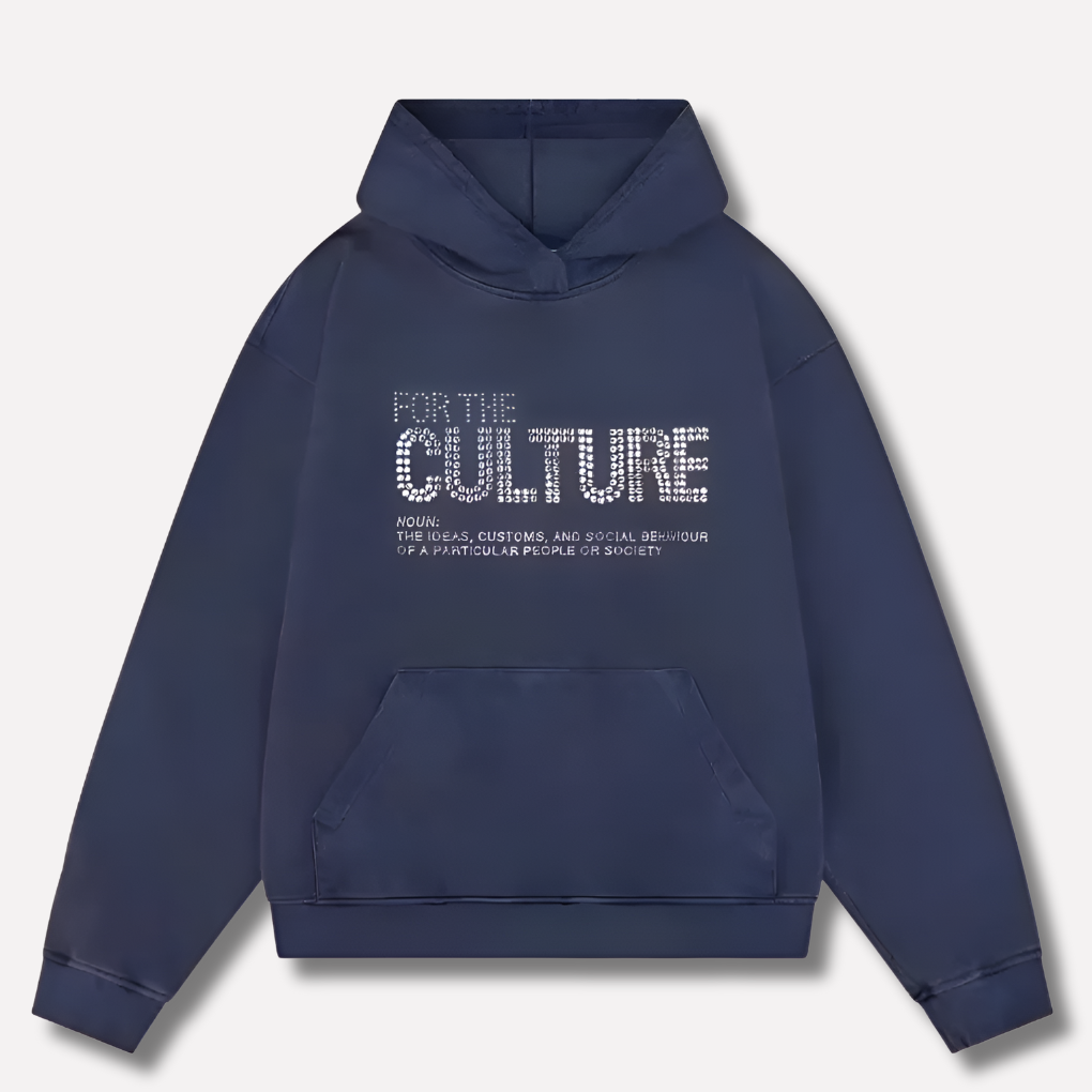 Mikina s kapucí a grafikou „For The Culture“