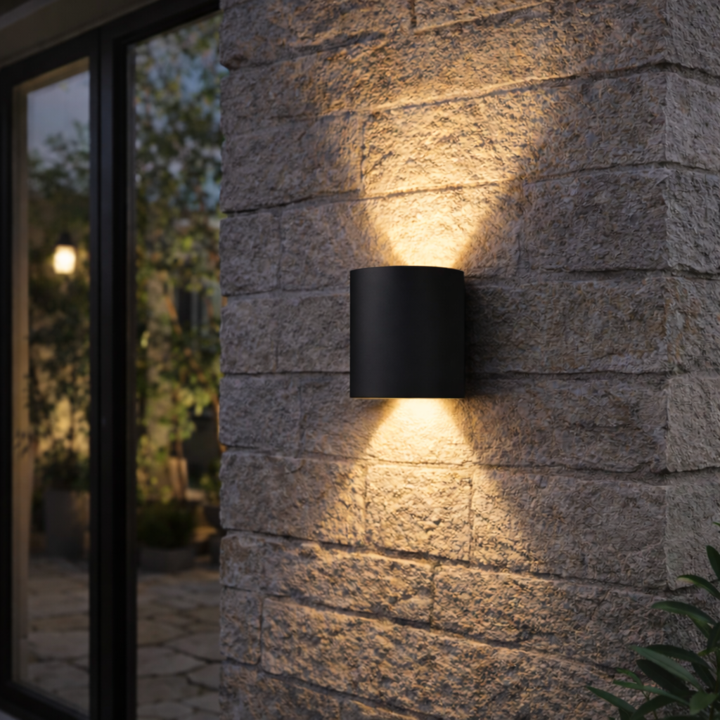 Minimalistické nástěnné LED osvětlení s svícením nahoru a dolů pro interiér a exteriér