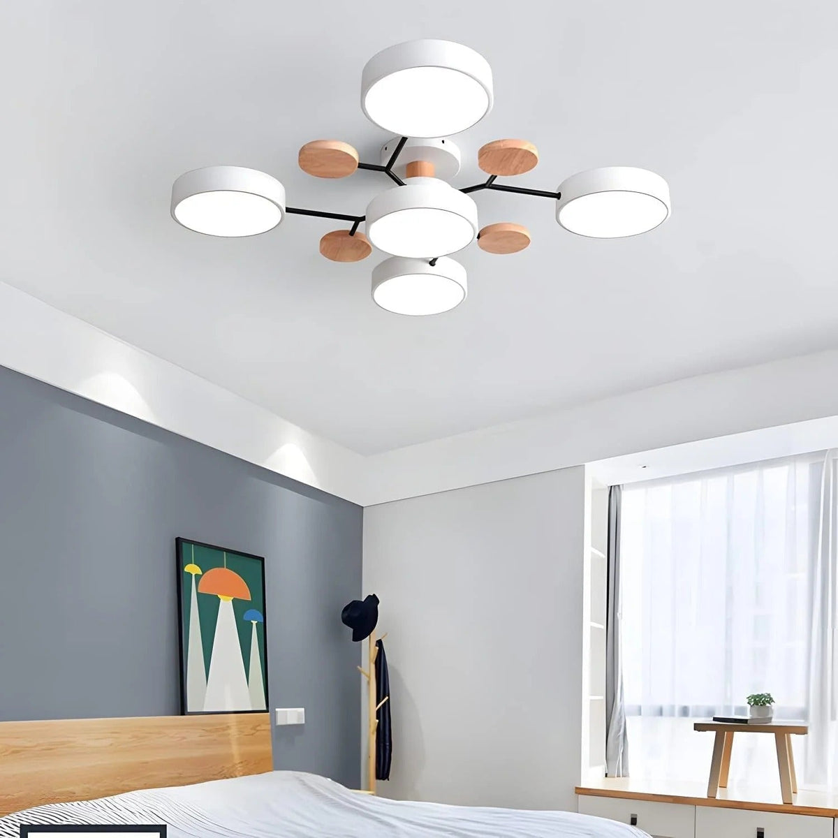 Moderní LED přisazené stropní svítidlo Halo pro elegantní prostory