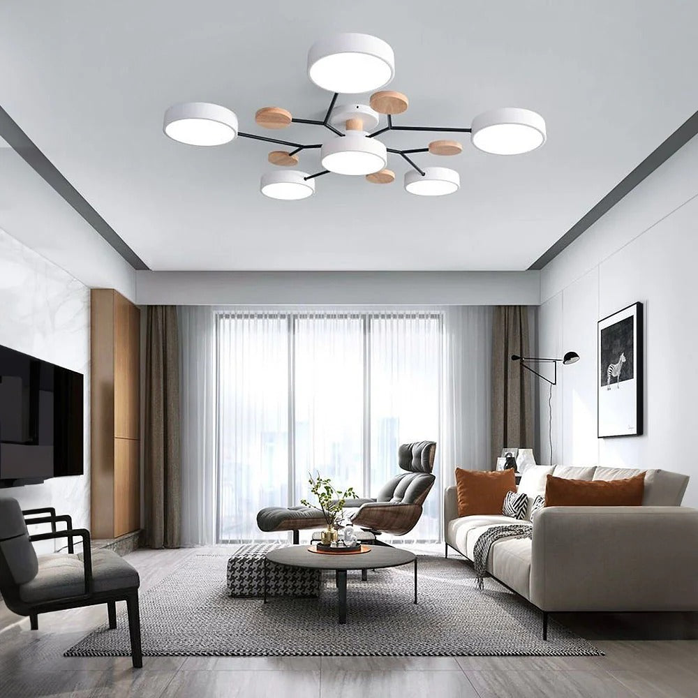 Moderní LED přisazené stropní svítidlo Halo pro elegantní prostory