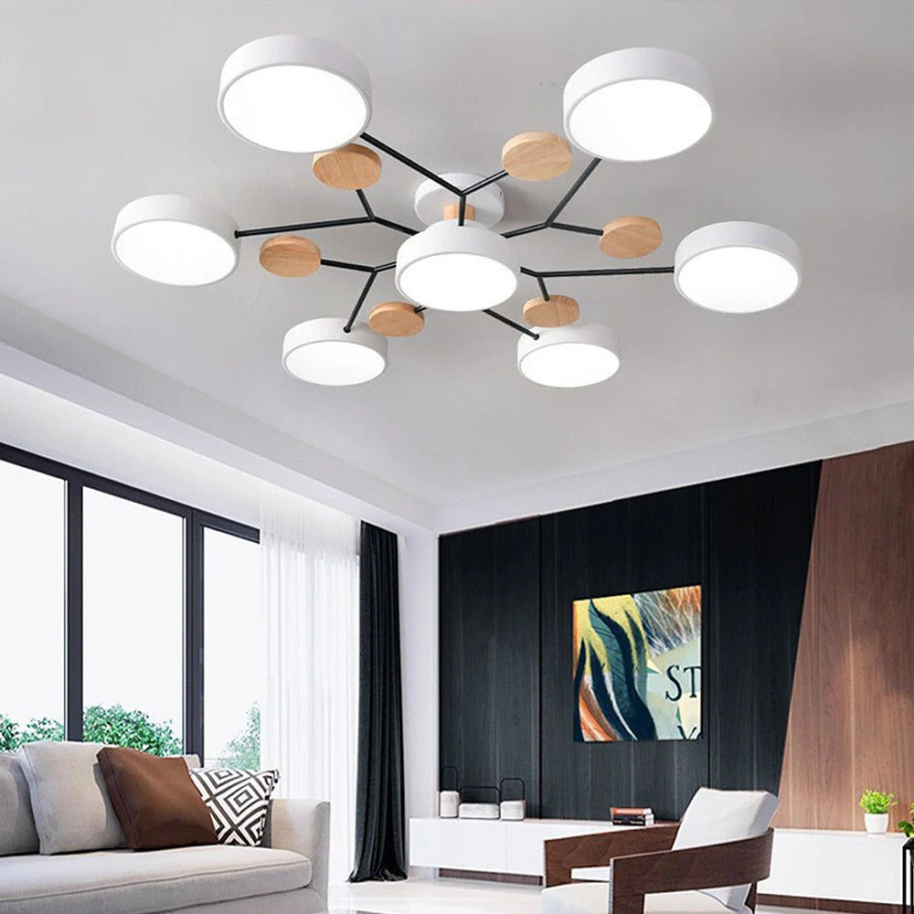 Moderní LED přisazené stropní svítidlo Halo pro elegantní prostory
