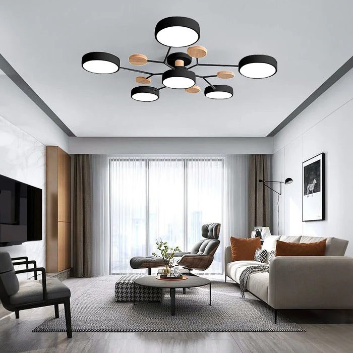 Moderní LED přisazené stropní svítidlo Halo pro elegantní prostory