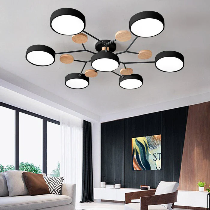 Moderní LED přisazené stropní svítidlo Halo pro elegantní prostory