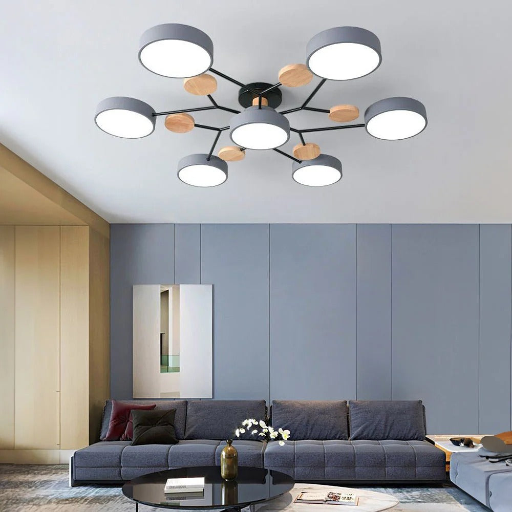 Moderní LED přisazené stropní svítidlo Halo pro elegantní prostory