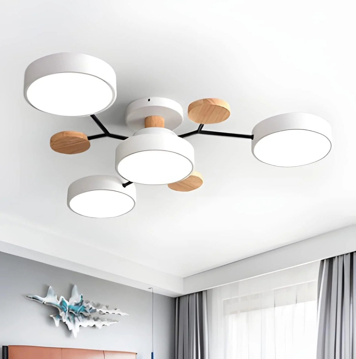 Moderní LED přisazené stropní svítidlo Halo pro elegantní prostory