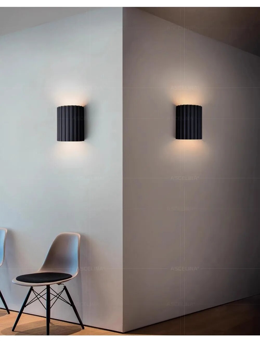 Moderní nástěnné svítidlo v živicovém designu