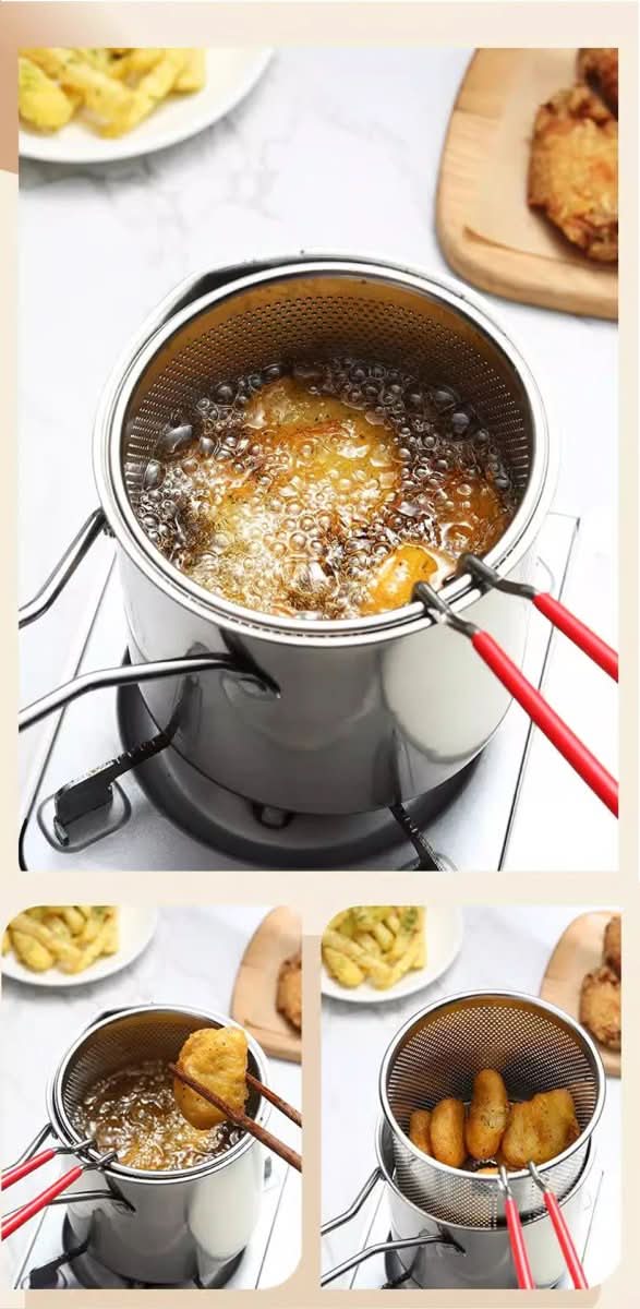Multifunkční fritéza z nerezové oceli