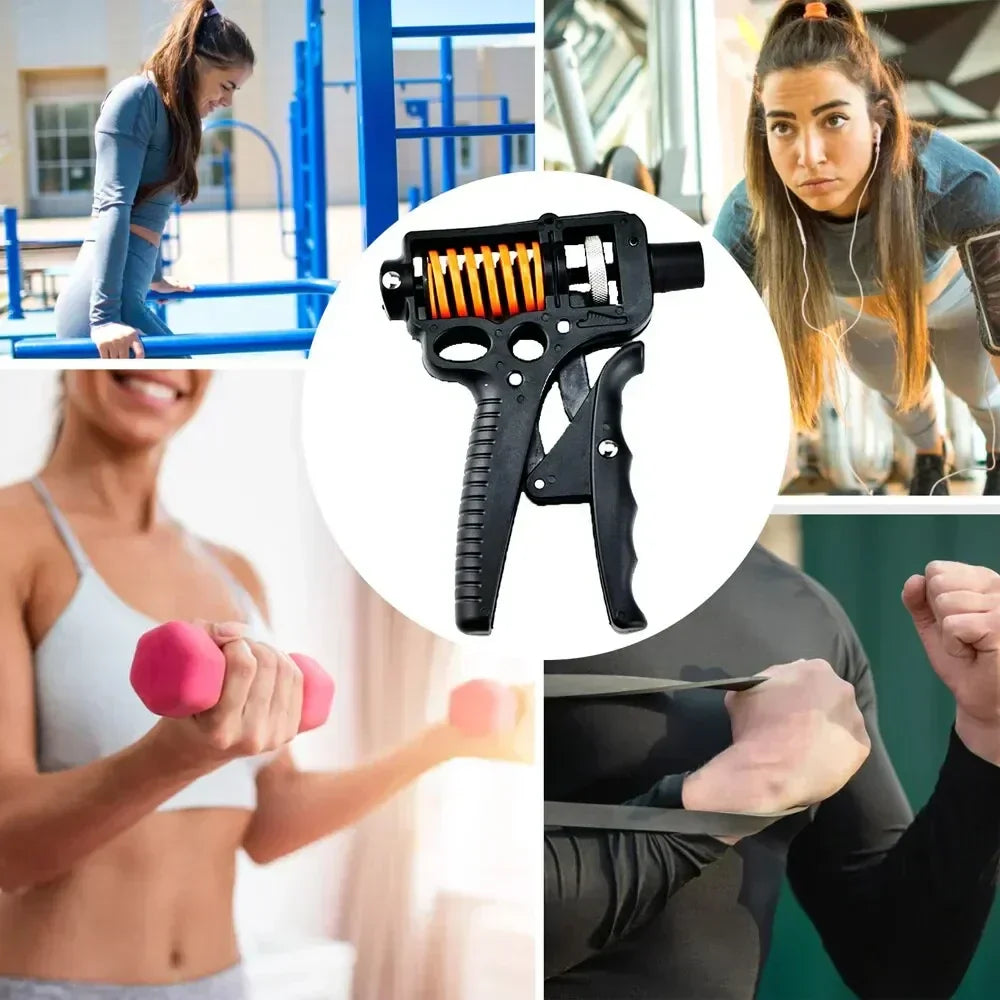 Nastavitelný posilovač úchopu 5–165 kg – expandér prstů pro trénink paží, zápěstí a předloktí