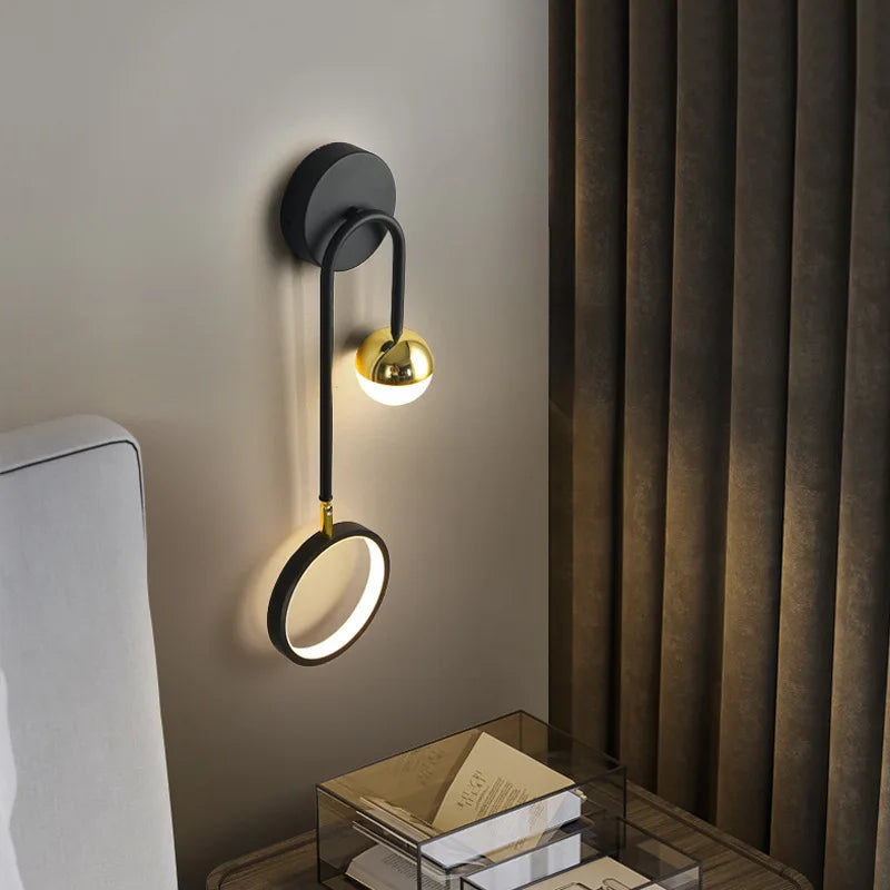 Nástěnná lampa Orbis | Moderní severský design s LED