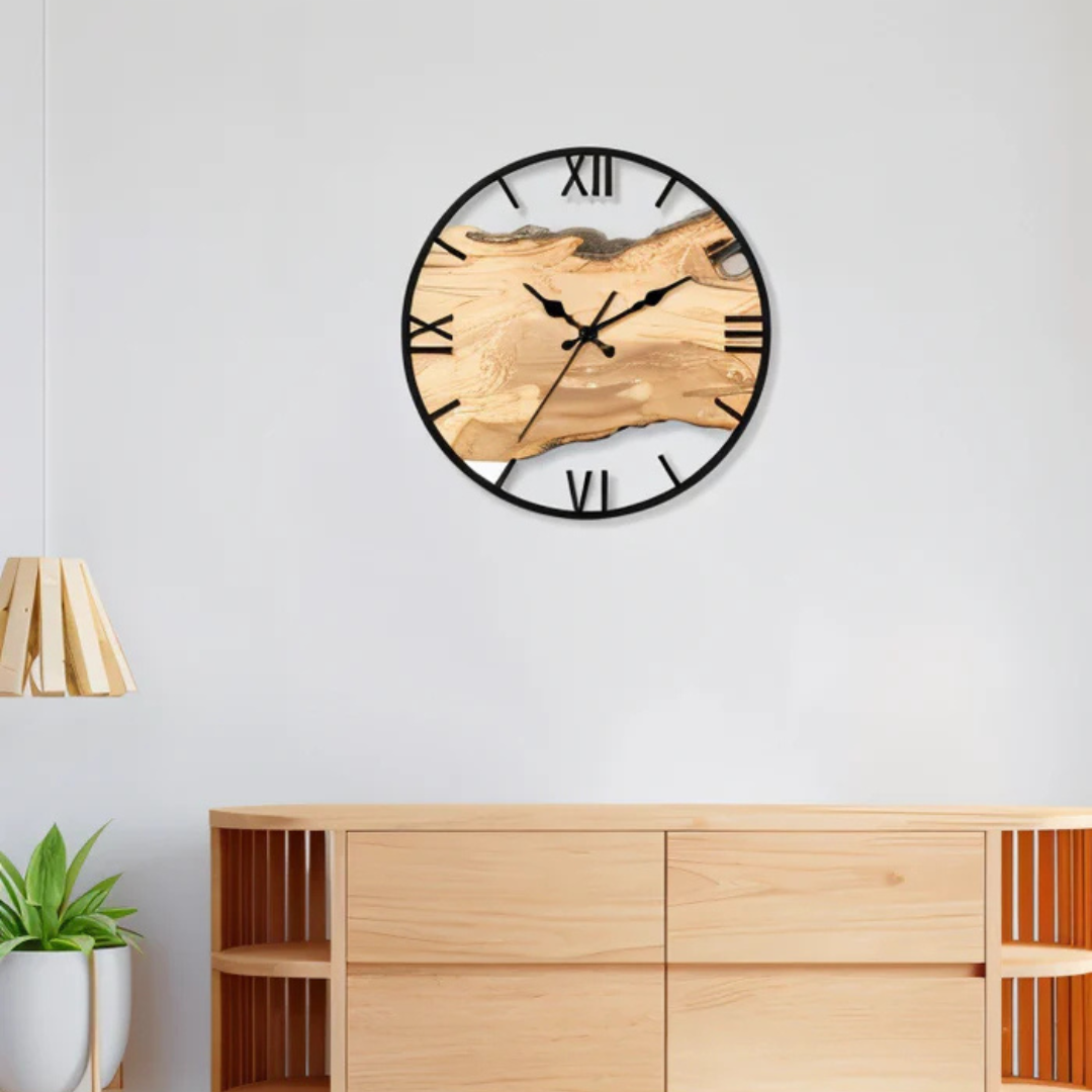 Nástěnné hodiny v minimalistickém designu s čistými liniemi