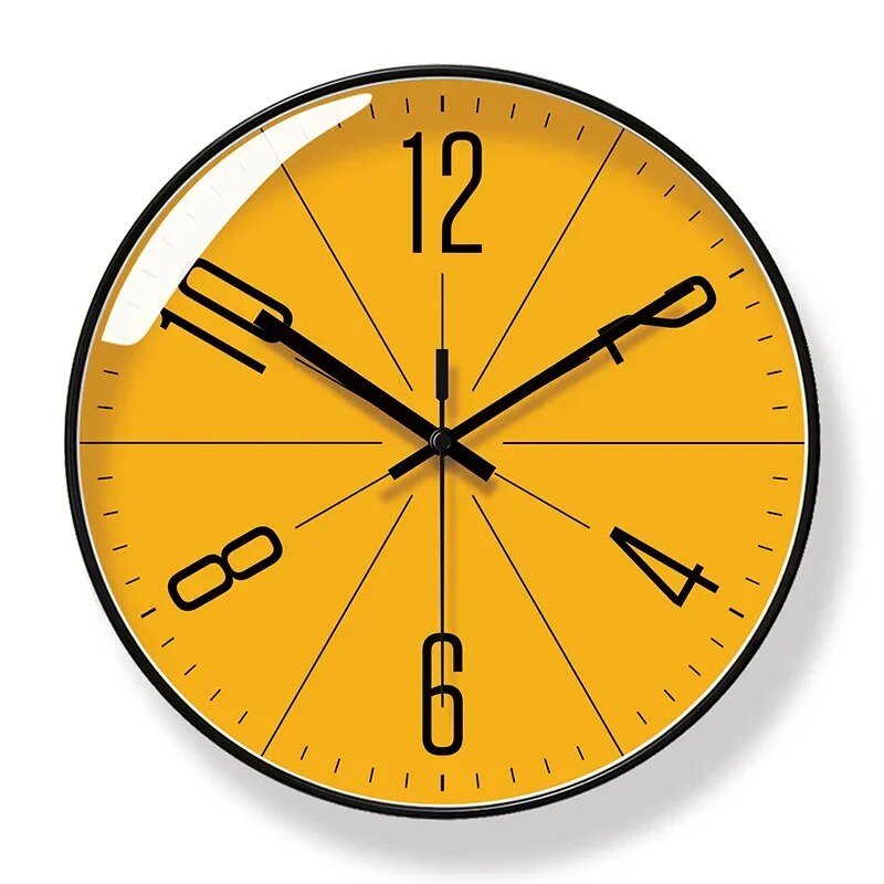 Nástěnné hodiny v minimalistickém skandinávském designu