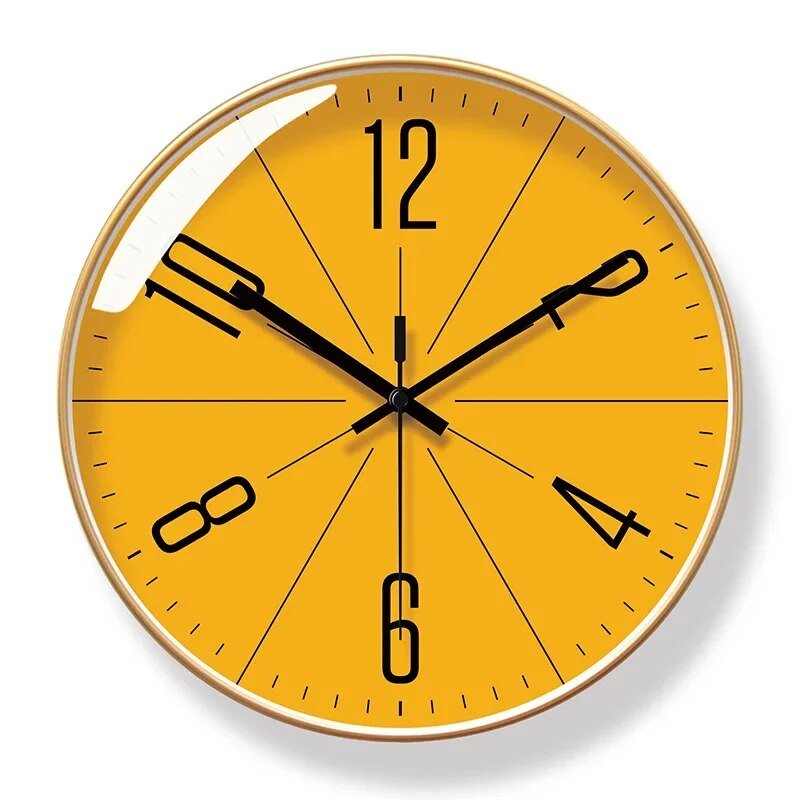 Nástěnné hodiny v minimalistickém skandinávském designu