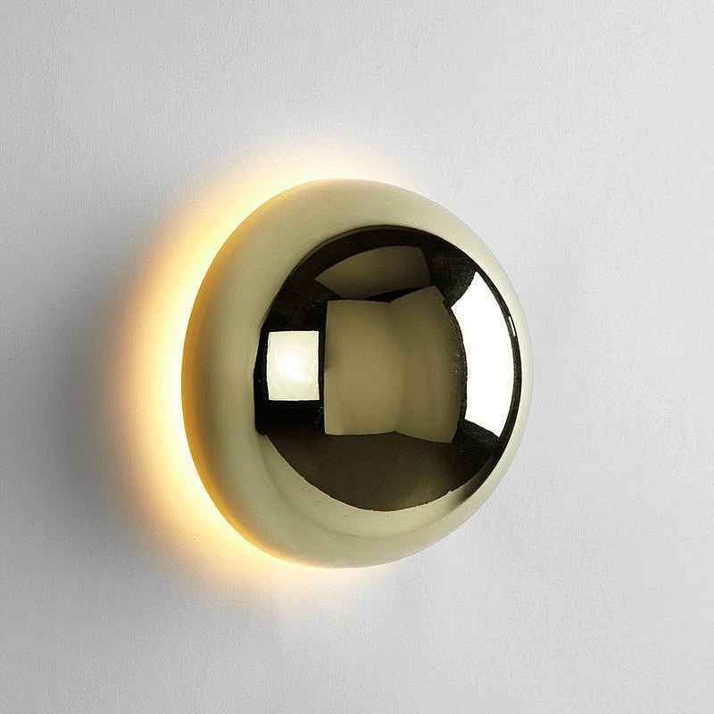 Nástěnné svítidlo Bauhaus Eclipse | Moderní umělecké světlo se zlatou povrchovou úpravou