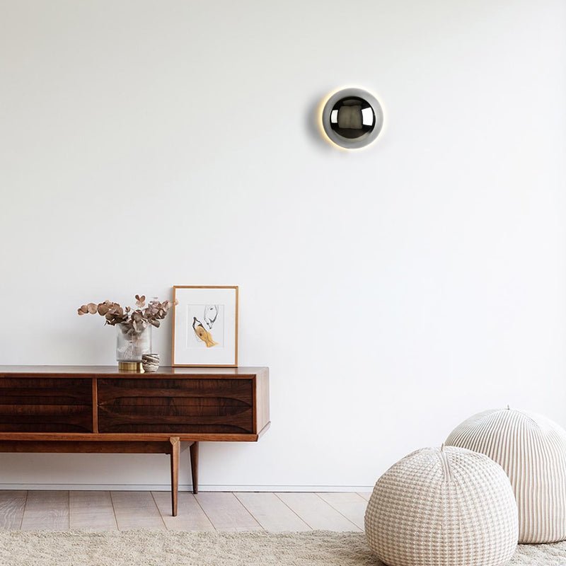 Nástěnné svítidlo Bauhaus Eclipse | Moderní umělecké světlo se zlatou povrchovou úpravou