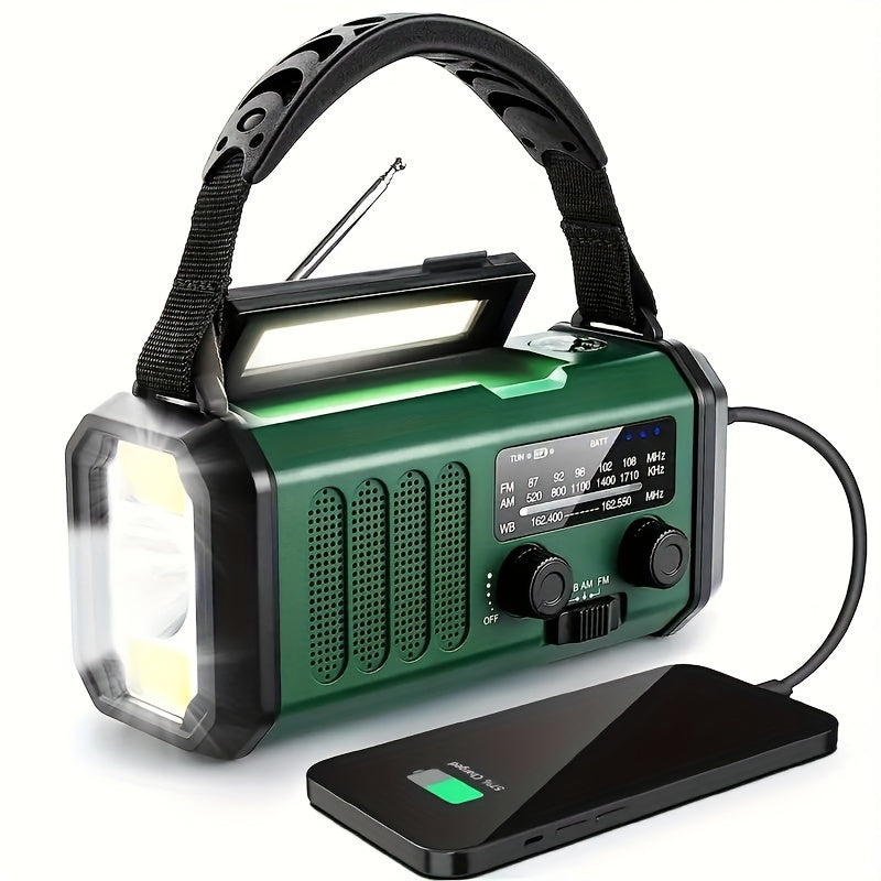 Nouzové rádio vše v jednom s svítilnou a nabíječkou