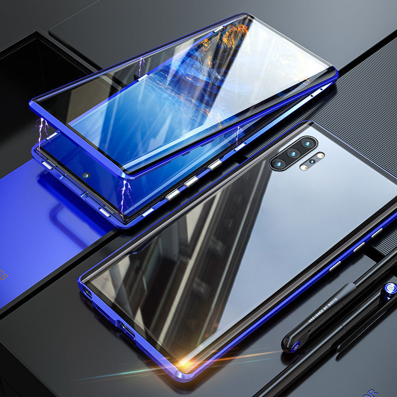 Oboustranný magnetický obal na telefon z tvrzeného skla pro