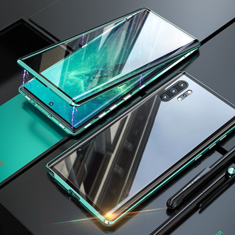 Oboustranný magnetický obal na telefon z tvrzeného skla pro