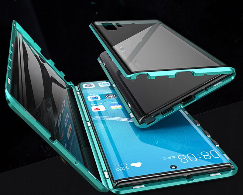 Oboustranný magnetický obal na telefon z tvrzeného skla pro