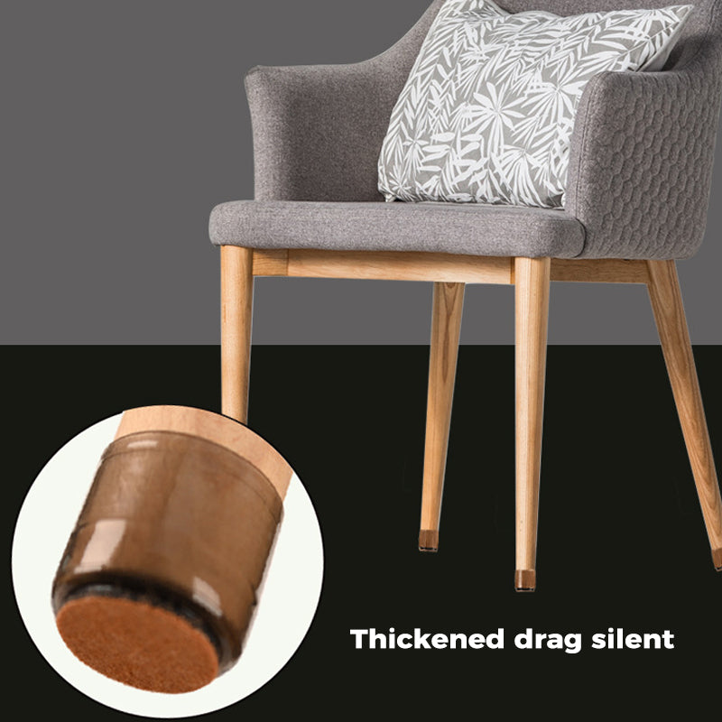 Ochrana podlahy pod nábytek - 4 ks, průhledný design na židle