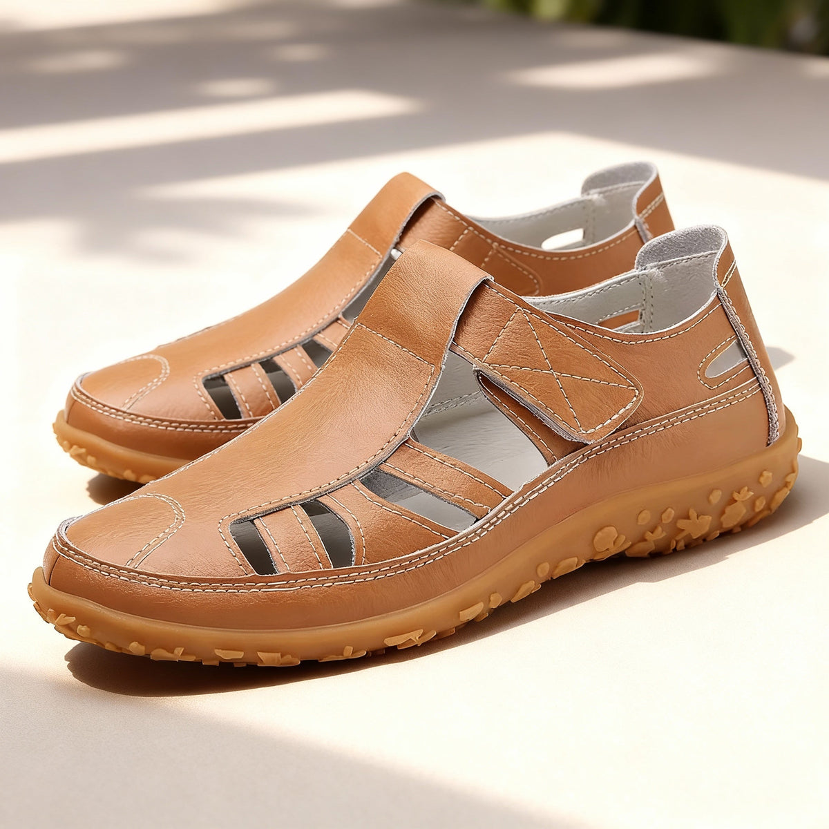 Ortopedické retro sandály | Protiskluzové