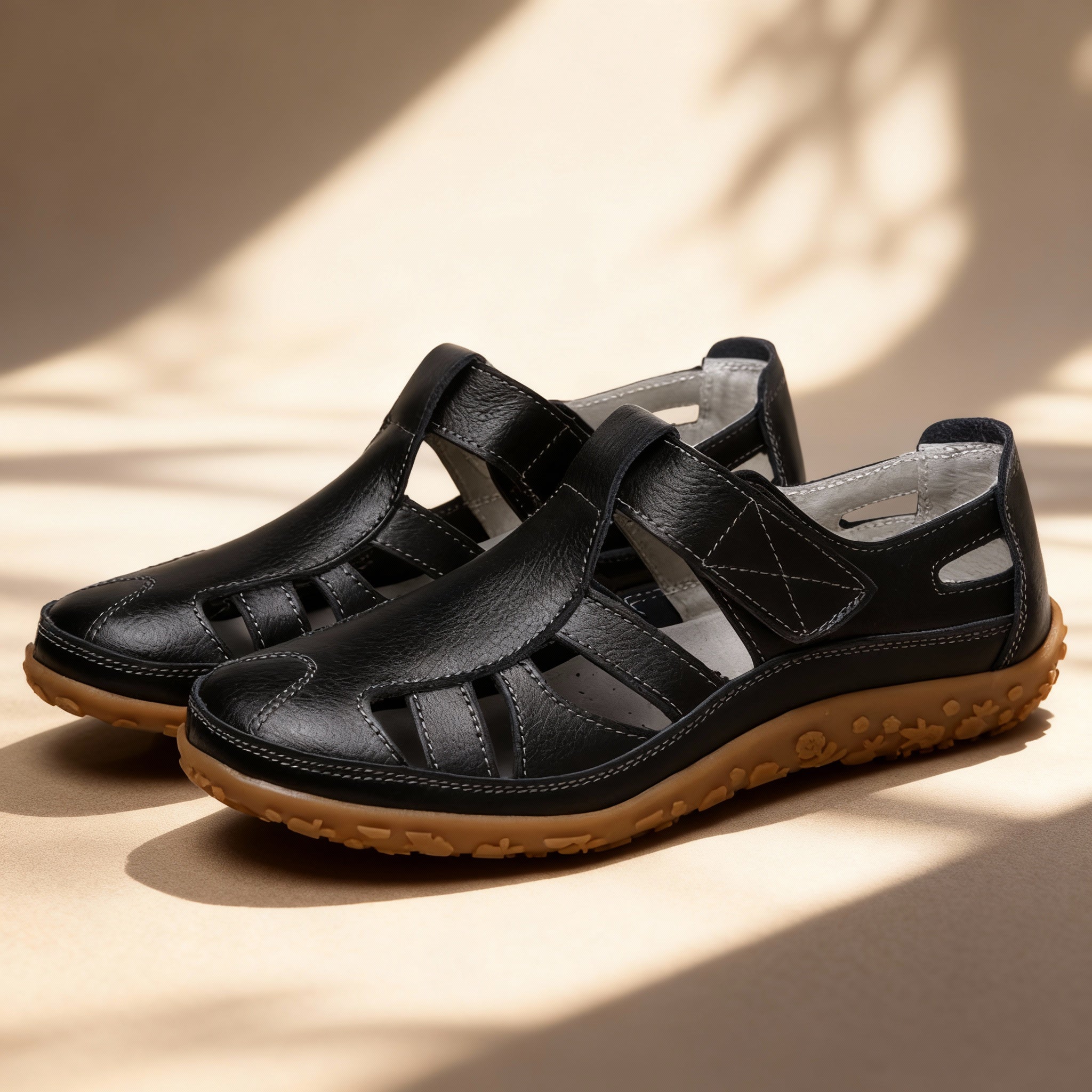 Ortopedické retro sandály | Protiskluzové