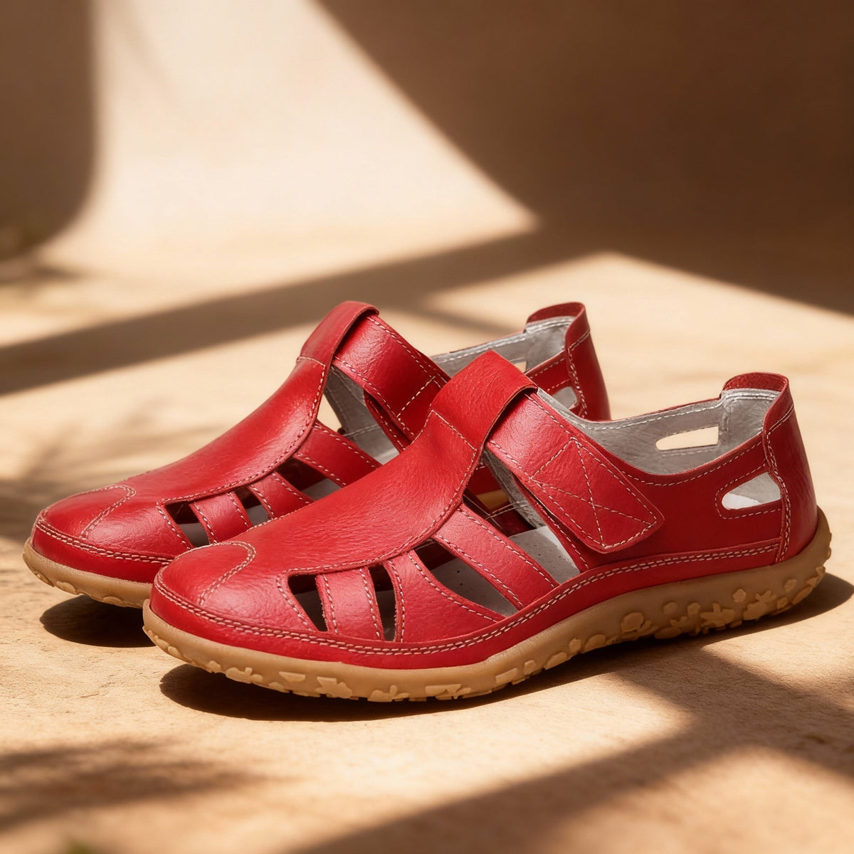 Ortopedické retro sandály | Protiskluzové