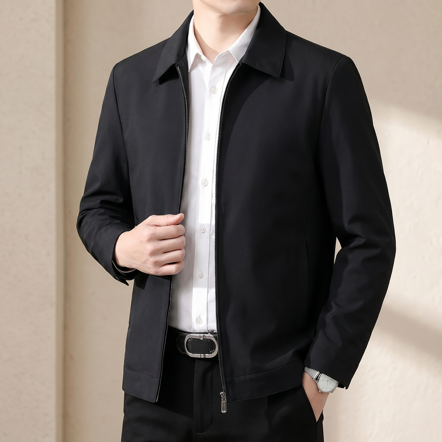 Pánská bunda z prémiové směsi vlny | Elegantní smart-casual elegantní svrchní oděv