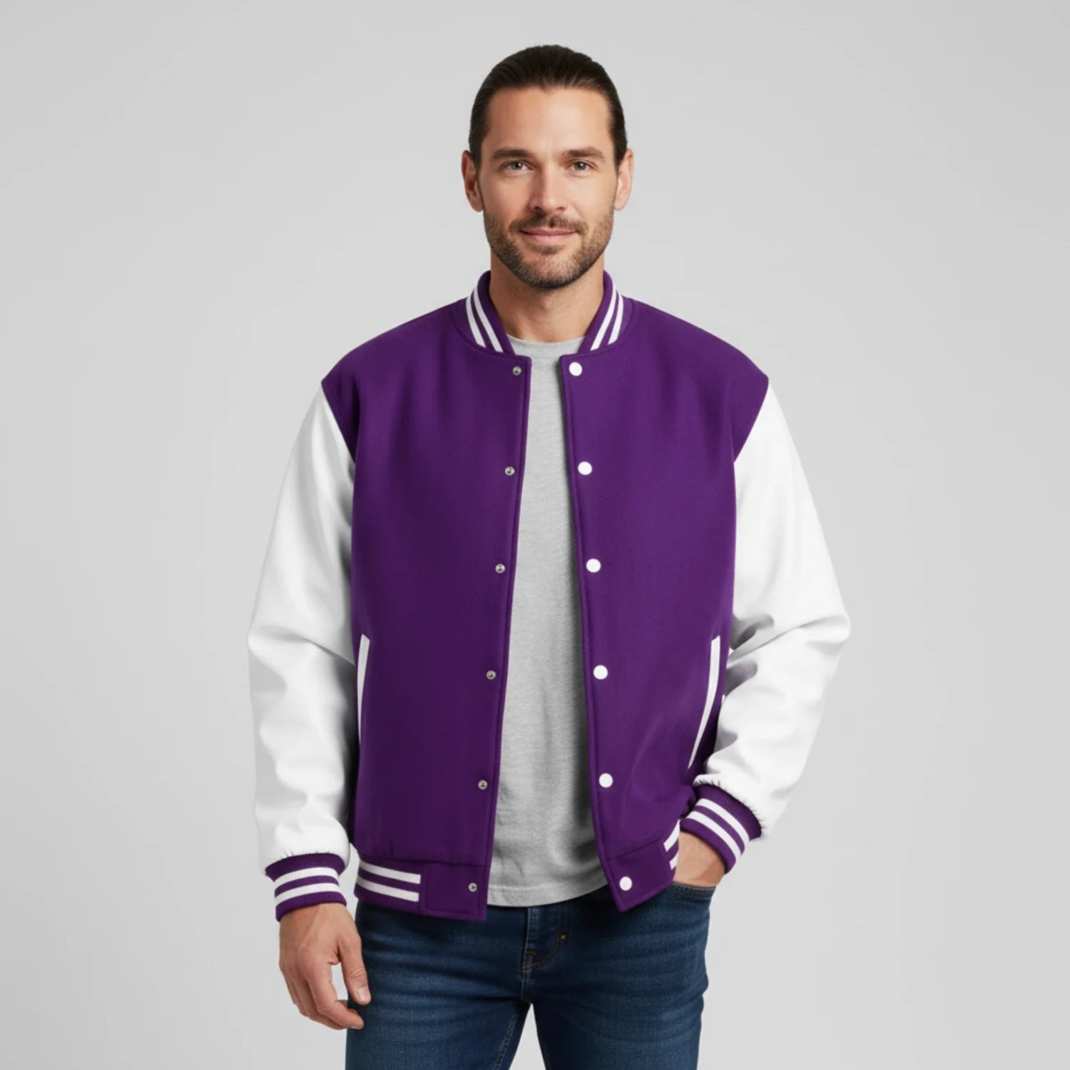 Pánská klasická univerzitní bunda (varsity)