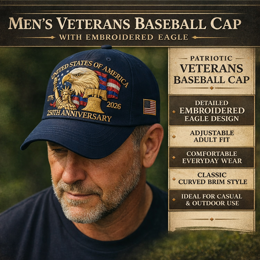 Pánská kšiltovka pro veterány s výšivkou orla