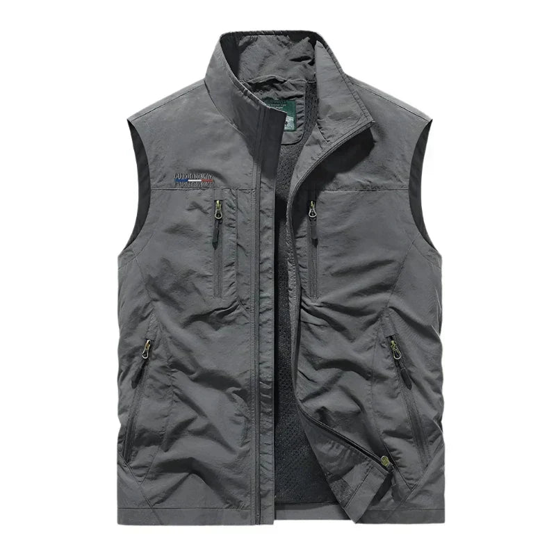 Pánská lehká outdoorová vesty na zip
