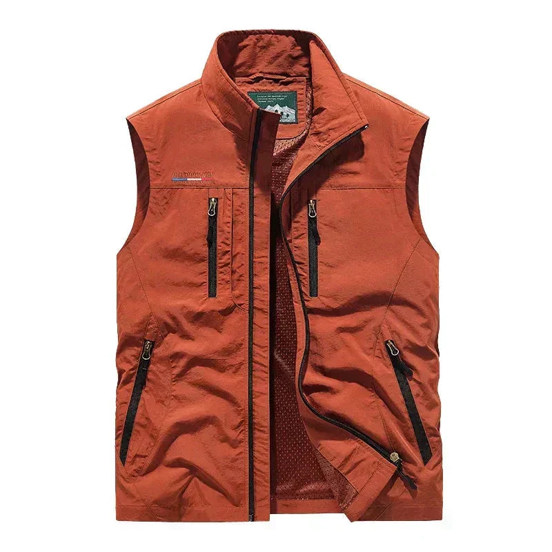 Pánská lehká outdoorová vesty na zip