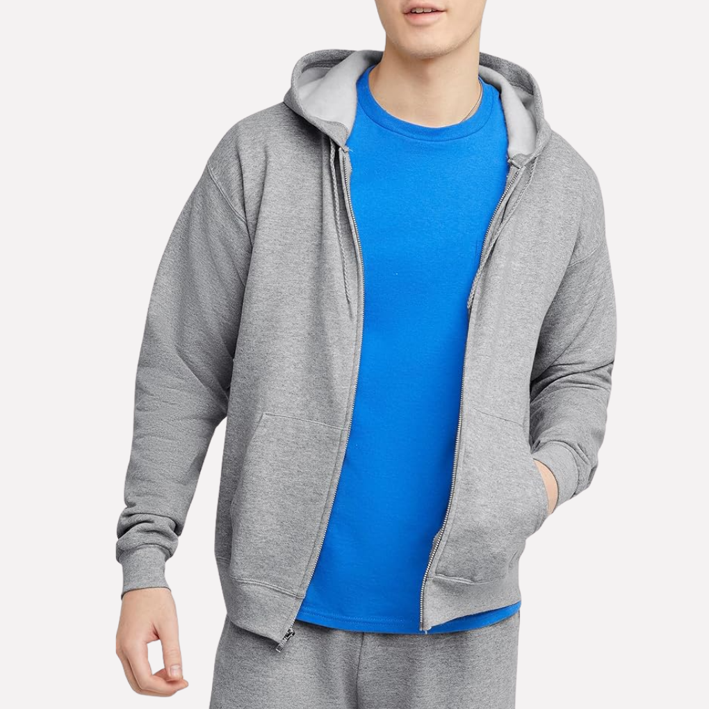 Pánská mikina s kapucí na zip