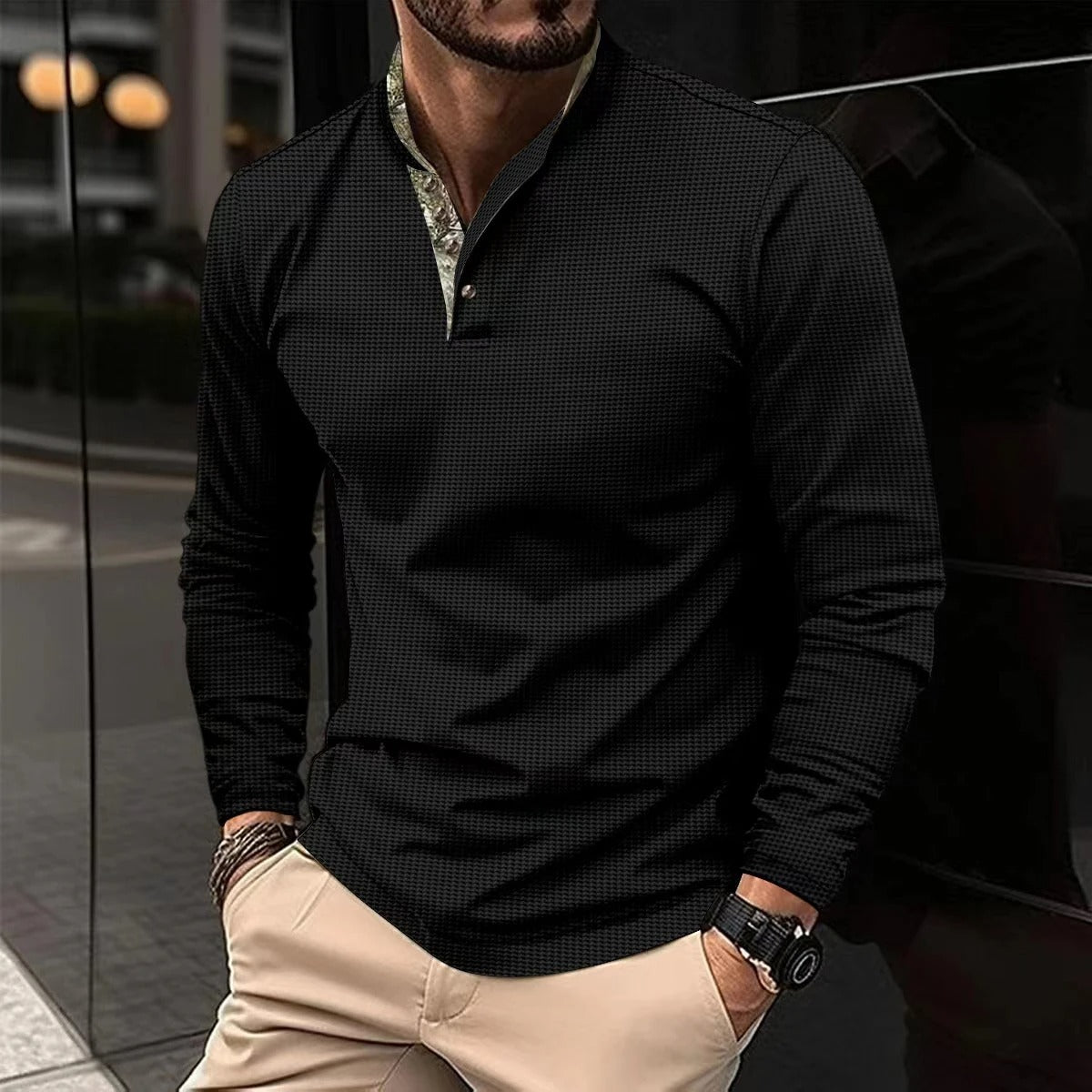 Pánská volnočasová košile v střihu slim fit