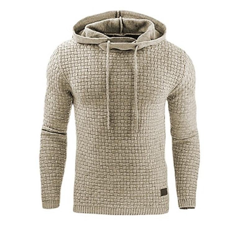 Pánská zimní mikina s kapucí v střihu slim fit